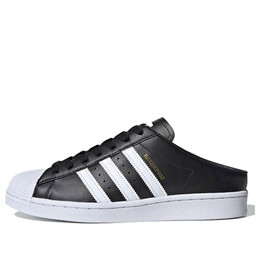 Кроссовки superstar slip on мюли с открытой спиной Adidas, черный fx0528 | core black/cloud white