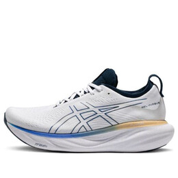 Кроссовки гель нимбус 25 обувь Asics, белый 1011b547-104 | white/illusion blue