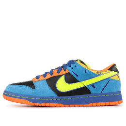 Кроссовки sb dunk low pro Nike, черный 304292-073 | black/blue/yellow