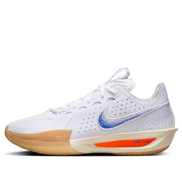 Кроссовки air zoom gt cut 3 Nike, белый hj8205-100 | white/racer blue-coconut milk-gum yellow-total orang