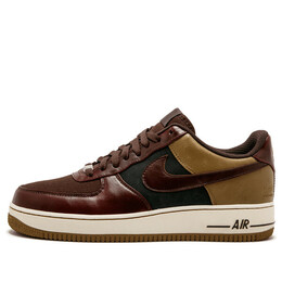 Кроссовки air force 1 low premium Nike, коричневый 318775-221 | brown/brown/creamyellow/black
