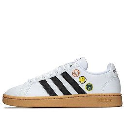 Кроссовки neo smiley x neo grand court Adidas, черный gy4995 | black/white