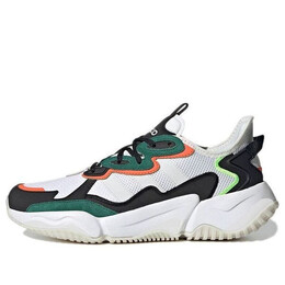 Кроссовки нитрозаряд Adidas, белый gy3711 | white/black/green