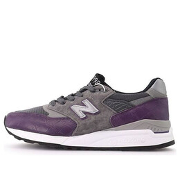 Кроссовки 998 сделано в США New Balance, серый m998awh | grey/purple