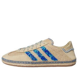 Кроссовки x клот газель Adidas, хаки ih3641 | linen khaki/light blue/blue bird
