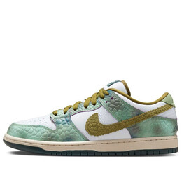 Кроссовки x alexis sablone sb dunk low Nike, зеленый hj3386-300 | oil green/desert moss/white