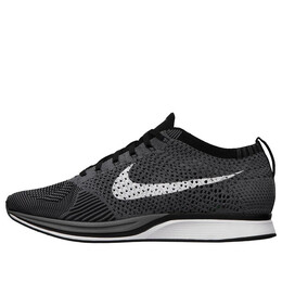 Кроссовки flyknit racer Nike, серый 526628-010 | dark grey/white-black