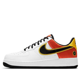 Кроссовки air force 1 низкие Nike, белый cu8070-100 | white/black/orange flash/amarillo