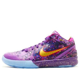 Кроссовки зум кобе 4 Nike, фиолетовый 639693-500 | purple/yellow