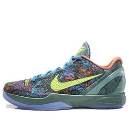 Кроссовки зум кобе 6 Nike, фиолетовый 640220-001 | purple/orange/green