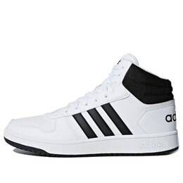 Кроссовки hoops 2.0 средние Adidas, белый bb7208 | white