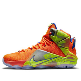 Кроссовки леброн 12 Nike, серый 684593-870 | dark redgrey/blue