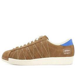 Кроссовки union x superstar 80v Adidas, коричневый b34079 | brown