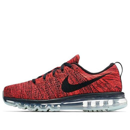 Кроссовки flyknit air max Nike, черный 620469-006 | black/blk-brght crmson-hyp orng