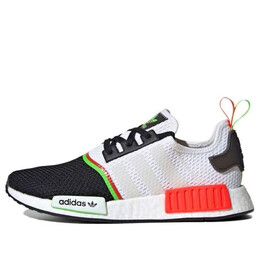 Кроссовки nmd_r1 Adidas, белый fy2425 | white/black/red/green