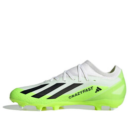 Кроссовки x crazyfast.3 fg Adidas, белый hq4534 | cloud white/core black/lucid lemon