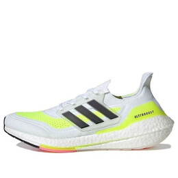 Кроссовки ультрабуст 21 Adidas, белый fy0377 | white/yellow