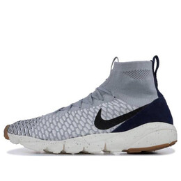 Кроссовки air footscape magista flyknit Nike, серый 816560-001 | wolf grey/black-sail