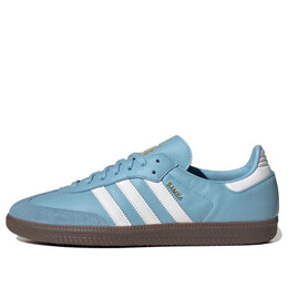 Кроссовки самба команда Adidas, синий hq7037 | blue/white