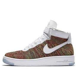 Кроссовки air force 1 ultra flyknit Nike, красный 817420-700 | red/purple/white