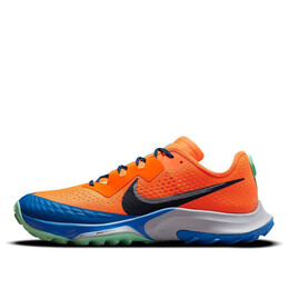 Кроссовки air zoom terra kiger 7 Nike, оранжевый cw6062-800 | total orange/obsidian/signal blue/wolf grey/green glow/melon tint