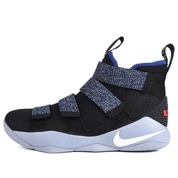 Кроссовки lebron soldier xi Nike, черный 897645-005 | black deep royal blue