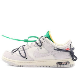 Кроссовки x off white dunk low Nike, серый dj0950-115 | gray/white