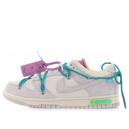 Кроссовки x off white dunk low Nike, серый dj0950-107 | gray/white