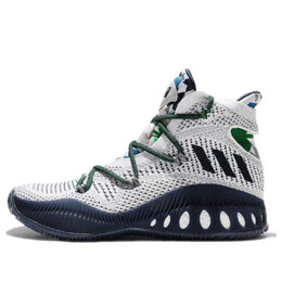 Кроссовки primeknit Adidas Crazy, белый b42405 | white/green