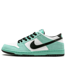 Кроссовки sb dunk low Nike, зеленый 819674-301 | green glow/black-summit white