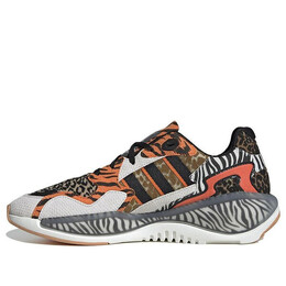 Кроссовки atmos x originals zx alkyne crazy animal Adidas, черный fy5235 | black/white/brown