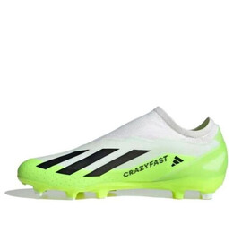 Кроссовки x crazyfast.3 fg Adidas, белый hq4515 | cloud white/core black/lucid lemon