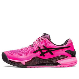 Кроссовки gel resolution 9 'hot pink' Asics, розовый 1041a330-700 | pink/black
