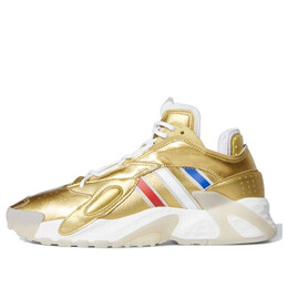 Кроссовки оригинальные стритбол баскетбольные кроссовки Adidas, золотой fw0656 | gold/blue/red
