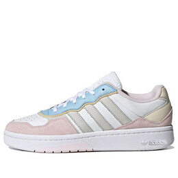 Кроссовки Courtic Adidas, белый id4077 | white/pink/blue/gray/yellow