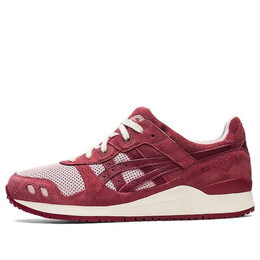 Кроссовки гель лайт 3 ог Asics, красный 1201a296-700 | wine red/pink