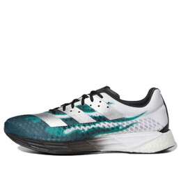 Кроссовки adizero pro bm Adidas, белый gz2921 | white/dark green/black/light green