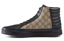 Кроссовки Gucci Gg Supreme High 'Black Tan' 386740 a9ln0 1162