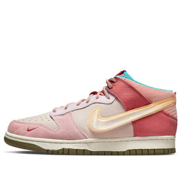 Кроссовки x социальный статус данк средний Nike, бежевый dj1173-600 | cream/pink