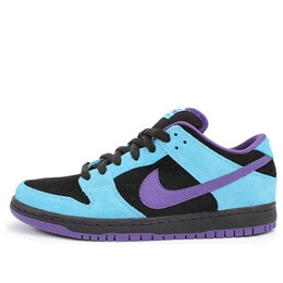 Кроссовки sb dunk low pro Nike, черный 304292-020 | black/varsity purple-baltic blue