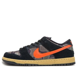 Кроссовки sb dunk low premium Nike, черный 313170-083 | black/tm orng-rough grn