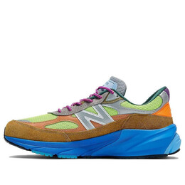 Кроссовки 990v6 x action bronson сделано в сша New Balance, синий m990ab6 | blue/green/brown