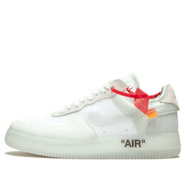 Кроссовки x off white air force 1 low Nike, белый ao4606-100 | white/white-white