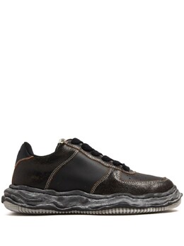 Maison Mihara Yasuhiro кроссовки Wayne с контрастной строчкой, черный a12fw715 | черный