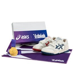 Кроссовки гелевые spotlyte low v2 Asics, белый 1203a431-100 | white / blue / red
