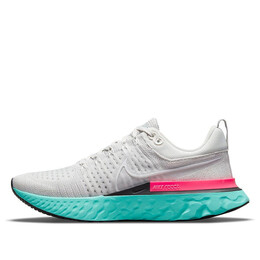 Кроссовки react infinity run flyknit 2 'south beach' Nike, мультиколор ct2357-005 | platinum tint/fog grey/white/hyper pink