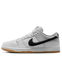 Кроссовки sb dunk low pro Nike, белый cd2563-101 | white/black/white/gum light brown