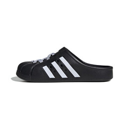 Кроссовки adilette clogs Adidas, черный jh9848 | black/white