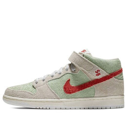 Кроссовки sb dunk mid Nike, белый aq2207-163 | white/red/mintgreen