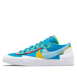 Кроссовки x sacai x kaws блейзер низкий Nike, синий dm7901-400 | neptune blue/light blue-pink-yellow